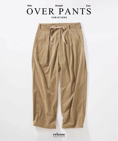 【SALE／20%OFF】JOURNAL STANDARD relume Pコーデュロイ オーバーパンツ ジャーナル スタンダード レリューム パンツ スラックス・ドレスパンツ ブラック グレー ベージュ カーキグリーン【送料無料】