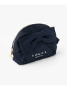 TOCCA NUANCE RIBBON POUCH ポーチ トッカ バッグ ポーチ ネイビー ブラック ピンク【送料無料】