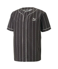 PUMA メンズ PUMA TEAM ベースボール シャツ プーマ トップス カットソー・Tシャツ ブラック【送料無料】