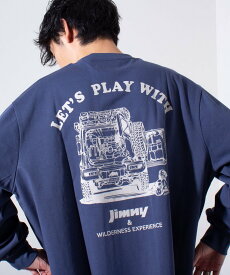 【SALE／20%OFF】GLOSTER 【WILDERNESS EXPERIENCE×JIMNY】別注 バックプリント長袖Tシャツ ロンT フレディ アンド グロスター トップス カットソー・Tシャツ ホワイト ネイビー ブラック【送料無料】