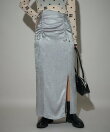 ギャザーリボンサテンスカート 24AW