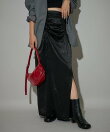 ギャザーリボンサテンスカート 24AW