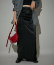 ギャザーリボンサテンスカート 24AW