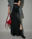 ギャザーリボンサテンスカート 24AW