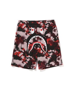A BATHING APE MAP CAMO REGULAR FIT SHARK SWEAT SHORTS A xCVO GCv pc ̑̃pc J[LO[ bh u[yz