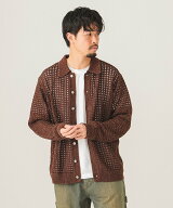 【SALE／60%OFF】BEAMS 5ゲージ メッシュ ポロカーディガン ビームス アウトレット トップス カーディガ…