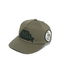 A BATHING APE MULTI PATCH CAP �A �x�C�V���O �G�C�v �X�q �L���b�v �O���[�� �x�[�W���y���������z