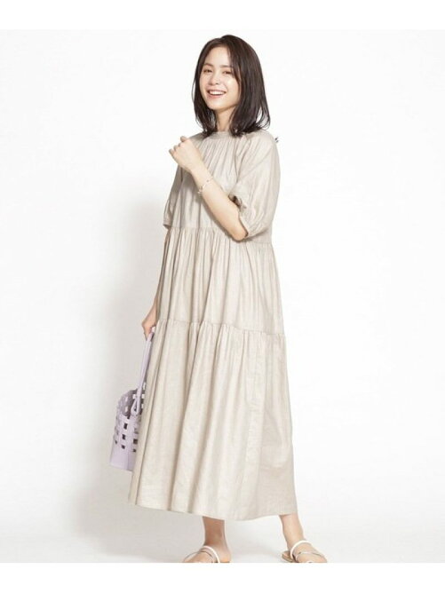 Nano Universe ヘンプギャザーワンピース 半袖 Rakuten Fashion 楽天ファッション 旧楽天ブランドアベニュー Cy4604