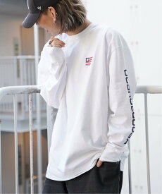 【SALE／20%OFF】VENCE share style DC SHOES バックプリントロングスリーブTシャツ ヴァンス エクスチェンジ トップス カットソー・Tシャツ ホワイト ブラック ネイビー【送料無料】