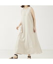 【SALE／30%OFF】abahouse mavie 【セットアップ対応/大人のいちまんワンピ】レーヨンリネン2WAYワンピ アバハウス マヴィ ワンピース・ドレス シャツワンピース ブラック レッド ベージュ カーキグリーン【送料無料】