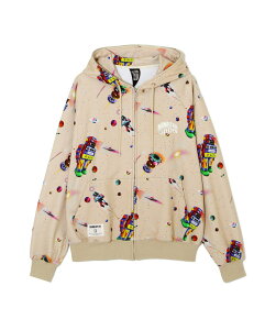 MANASTASH *BILLIONAIRE BOYS CLUB/ BBC REAL SPACE ZIP HOODIE �}�i�X�^�b�V�� �g�b�v�X �p�[�J�[�E�t�[�f�B�[ �l�C�r�[ �u���E���y���������z