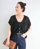【SALE／30%OFF】B.C STOCK 手洗い可 / FRENCH ICY LINEN 畦ベスト ベーセーストック トップス ベスト・…