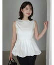 シルクタッチコットンバルーンヘムドッキングTシャツ