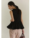 シルクタッチコットンバルーンヘムドッキングTシャツ