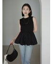 シルクタッチコットンバルーンヘムドッキングTシャツ