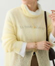 モヘア混タートルニット