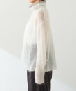 モヘア混タートルニット