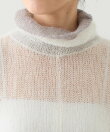 モヘア混タートルニット