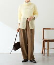 モヘア混タートルニット
