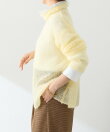 モヘア混タートルニット