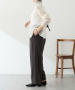 モヘア混タートルニット