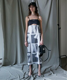 PRANK PROJECT BLURプリントキャミワンピース / BLUR Printed Cami Dress プランク プロジェクト ワンピース・ドレス ワンピース ブラック グレー【送料無料】