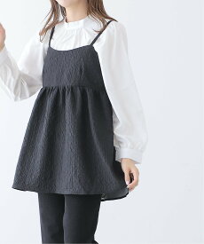 【SALE／75%OFF】Ray Cassin ふくれジャガードキャミ*ブラウスセット レイカズン トップス シャツ・ブラウス ブラック ベージュ