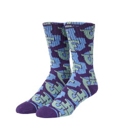 HUF MOREX CREW SOCK HUF ハフ ソックス ハフ 靴下・レッグウェア 靴下 パープル