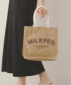 MILKFED. MILKFED. JUTE TOTE BAG ミルクフェド バッグ トートバッグ ベージュ【送料無料】