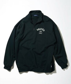 【SALE／40%OFF】NAUTICA Felt Patch Arch Logo Cadet Collar Sweatshirt フリークスストア トップス スウェット・トレーナー ホワイト グレー ブラウン グリーン ネイビー【送料無料】