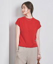 【SALE／80%OFF】UNITED ARROWS ミニハイネック フレンチスリーブ ニット ユナイテッドアローズ アウトレット トップス ニット レッド ブラック ホワイト