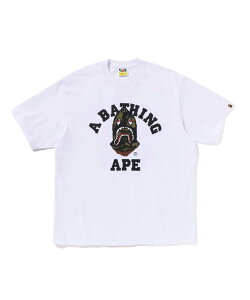 A BATHING APE 1ST CAMO SHARK SEIJIN COLLEGE RELAXED FIT TEE A xCVO GCv gbvX Jbg\[ETVc zCg ubNyz