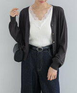 【SALE／10%OFF】andme UVカット 接触冷感 Vネック シアー カーディガン アンドミー トップス カーディガ…