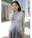 レースアングルヘムニット