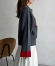 ダブルフェイススナップカーディガン