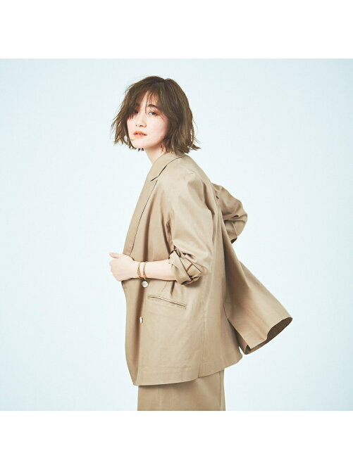 Rouge Vif La Cle Web 一部店舗限定 ストレッチリネンダブルジャケット Rakuten Fashion 楽天ファッション 旧楽天ブランドアベニュー Ch7606
