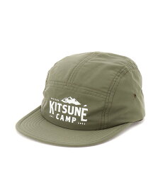 Maison Kitsune MAISON KITSUNE/(U)CAMP CAP メゾン キツネ 帽子 キャップ カーキ ブルー【送料無料】