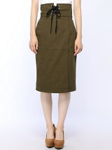 【Dukkah】(L)コルセットベルトラップタイトスカート