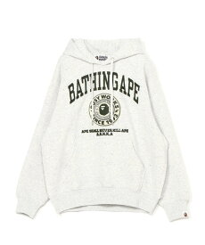 A BATHING APE (M)COLLEGE GRAPHIC PULLOVER HOODIE ア ベイシング エイプ トップス パーカー・フーディー レッド グレー グリーン【送料無料】