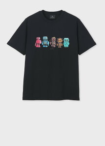 "PS Paul Smith ""Antique Robot"" ����T�V���c �|�[���E�X�~�X �g�b�v�X �J�b�g�\�[�ET�V���c �z���C�g �u���b�N�y���������z"