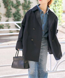 Spick & Span 《予約》TICCA / ティッカMiniテントトレンチコート スピックアンドスパン ジャケット・アウター トレンチコート ネイビー ベージュ【送料無料】