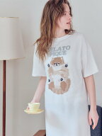 gelato pique ドッグジャガードワンピース ジェラートピケ インナー・ルームウェア その他のインナー・ル…