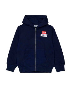 【SALE／41%OFF】DIESEL DIESEL ディーゼル Kids & Junior ブランドロゴジップアップパーカーフーディー シフォン トップス パーカー・フーディー ブラック ネイビー グレー【送料無料】