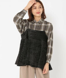 【SALE／60%OFF】studio CLIP オンブレチェックワイドシャツ スタディオクリップ トップス シャツ・ブラウス レッド カーキグリーン ブルー