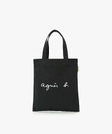 agnes b. VOYAGE WEBスペシャル ロゴ コットン ハンドバッグ "Paulette" YAS18-02 アニエスベー バッグ …