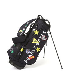 PEARLY GATES ワッペンスタンド式キャディバッグ (46インチ対応)(9型) (UNISEX) パーリーゲイツ スポーツ・アウトドア用品 ゴルフグッズ ベージュ ネイビー【送料無料】