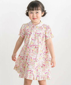 BeBe Petits Pois Vert �y�X�܌���z�t�����[�v�����g�����M���U�[�����s�[�X(95~150cm) �x�x �I�����C�� �X�g�A �����s�[�X�E�h���X �����s�[�X �s���N �u���[�y���������z
