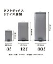 Galva/ゴミ箱 スクエアダストボックス 30L 《マットブラック》