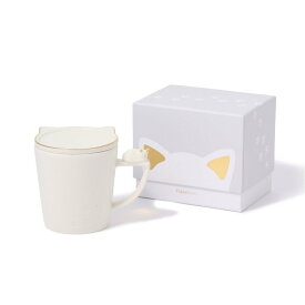 Francfranc キャット フィギュア マグ フランフラン 食器・調理器具・キッチン用品 グラス・マグカップ・タンブラー ホワイト