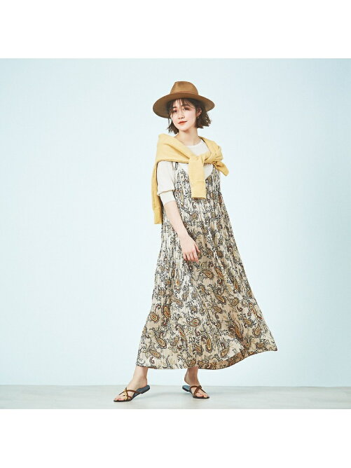Rouge Vif La Cle Web 一部店舗限定 プリントプリーツキャミワンピース Rakuten Fashion 楽天ファッション 旧楽天ブランドアベニュー Ch7609